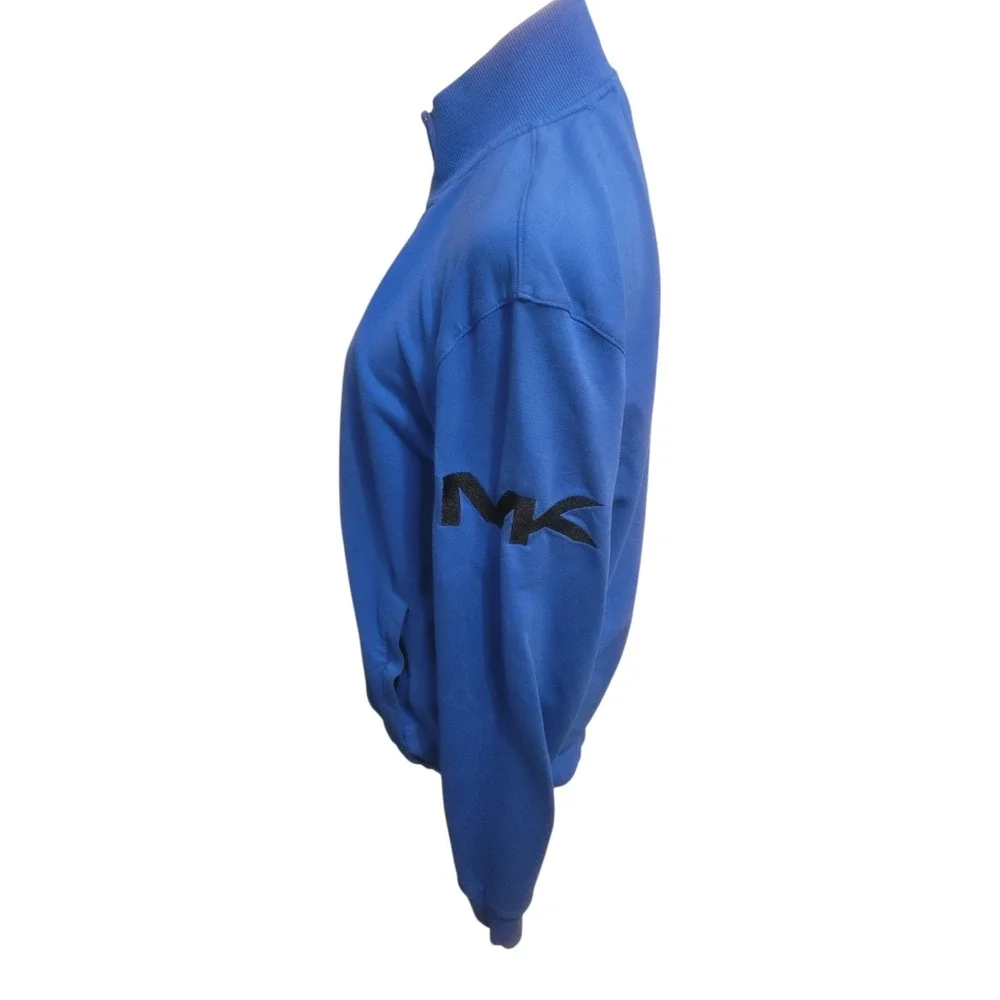 MICHAEL KORS Size M Women Cotton‎ Blend Full Zip Stand Collar Athletic Jacket